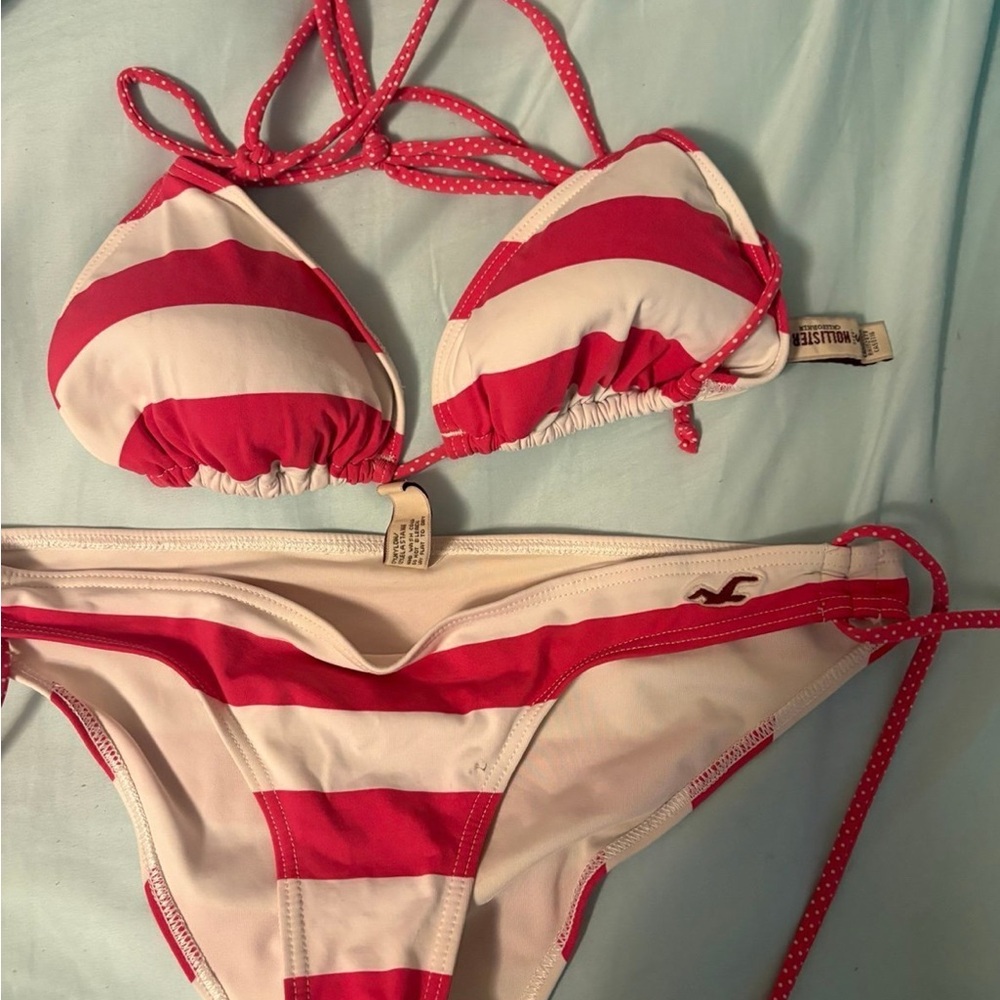 Hot pink Hollister bikini set